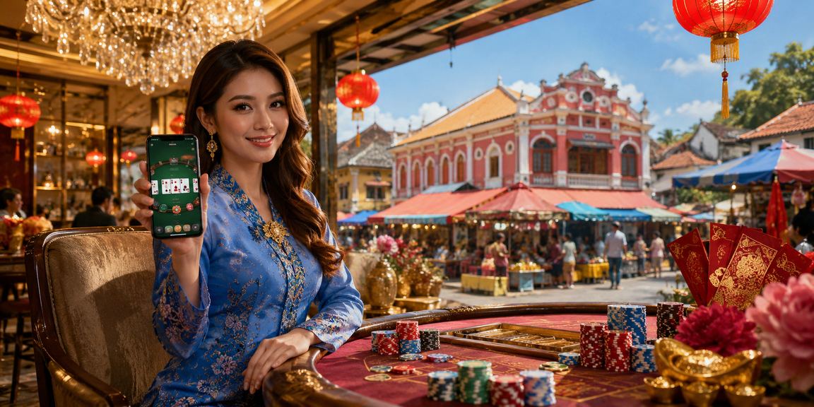Pemain Kota Bharu berpakaian baju kurung bermain poker dengan promosi kh3