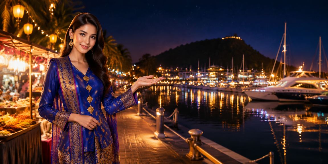 Pengguna Langkawi berpakaian baju kurung membuat deposit jackpot kh3
